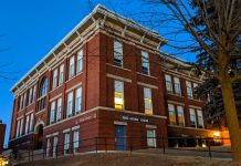 King George Public School at 220 Hunter Street East in Peterborough's East City. (Photo: Bruce Head / kawarthaNOW.com)