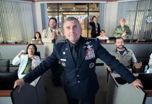 Steve Carell stars as General Mark R. Naird in the new Netflix original comedy series "Space Force", about a group of people taskes with creating Donald Trump's new branch of the U.S. military. Also starring John Malkovich, Ben Schwartz, and Lisa Kudrow, the series premieres on Netflix Canada on May 29, 2020. (Photo: Netflix)