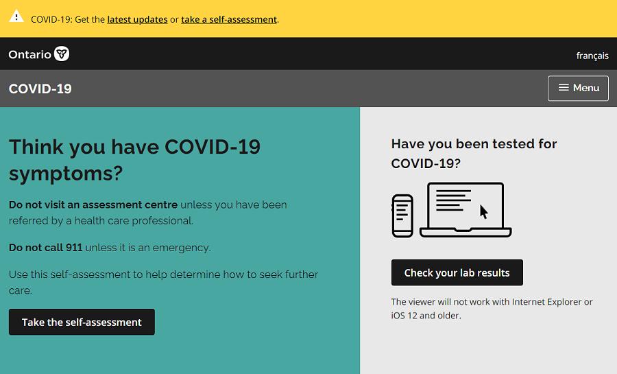 Ontario Launches New Website Where You Can Check Your Covid 19 Results Kawarthanow