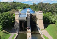 There'll be no boats passing through the Peterborough Lift Lock or elsewhere on the Trent-Severn Waterway until at least June 1, 2020 after Parks Canada announced the opening of the navigation season has been delayed because of COVID-19. (Photo: Parks Canada)