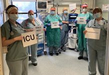 A message to the community from the intensive care unit team at Ross Memorial Hospital in Lindsay. (Photo: Ross Memorial Hospital)