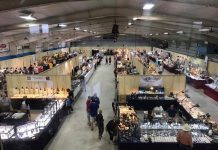 The Bancroft Rockhound Gemboree is usually held every August civic holiday weekend at the Bancroft Curling Club and the North Hastings Community Centre and features around 100 dealers of fine minerals, crystals, gems, fossils, jewellery, art pieces, and lapidary supplies, as well as daily mineral collecting tours, speakers, demonstrations, and workshops. (Photo: Bancroft Rockhound Gemboree / Facebook)