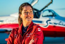 Captain Jennifer Casey, public affairs officer for the Canadian Forces Snowbirds, died on May 17, 2020 when her jet crashed near Kamloops, British Columbia. (Photo: Royal Canadian Air Force)