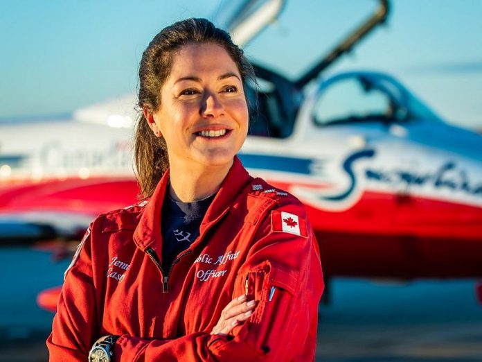 Captain Jennifer Casey, public affairs officer for the Canadian Forces Snowbirds, died on May 17, 2020 when her jet crashed near Kamloops, British Columbia. (Photo: Royal Canadian Air Force)