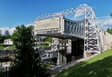 The Kirkfield Lift Lock in Kawartha Lakes is the second highest hydraulic lift lock in the world with a lift of 15 metres. (Photo: Wikipedia)