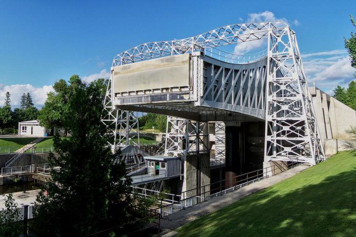 The Kirkfield Lift Lock in Kawartha Lakes is the second highest hydraulic lift lock in the world with a lift of 15 metres. (Photo: Wikipedia)