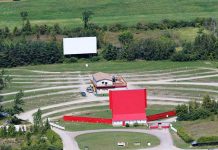 The Lindsay Drive-In, which normally opens for the season in early spring, sits empty due to the Ontario government's emergency order requiring all theatres to close during the COVID-19 pandemic. Owner Danny Zita is frustrated because, unlike other seasonal businesses including golf courses and marinas, the theatre has not been permitted to open. This despite the fact that Zita has a plan to operate at half capacity, leaving around 10 feet of space between each vehicle. (Photo: Lindsay Drive-In)
