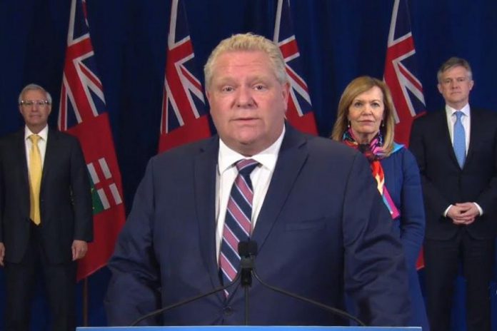 On May 6, 2020, Ontario Premier Doug Ford announced that garden centres, nurseries, hardware stores, and safety supply stores in the province will be allowed to reopen. (Screenshot / CPAC)