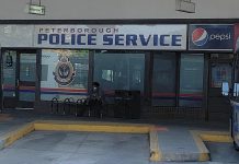 Peterborough police have opened a satellite office at the Simcoe Street tranist terminal in downtown Peterborough. Mainly used by officers working in the downtown core, the new office will increase police visibility and provide opportunities for community engagement including crime prevention, upcoming events, and recruiting and volunteer opportunities. (Photo: Peterborough Police Service)