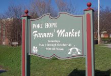 The Port Hope Farmers' Market takes place on Saturdays in the parking lot behind Town Hall at 56 Queen Street in downtown Port Hope. In 2020, the market opens on May 16, 2020 with food vendors only and will run from 9 a.m. to 1 p.m. (Photo: Port Hope Farmers' Market / Facebook)