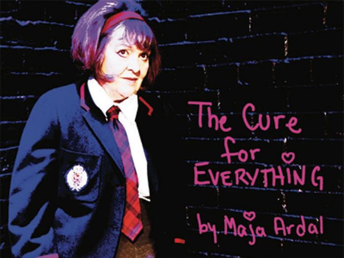 A promotional poster for "The Cure for Everything", written and performed by Maja Ardal. 4th Line Theatre is hosting Ardal's virtual reading of the play, which was first produced in 2010 by Theatre Passe Muraille in Toronto, on June 4, 2020 on the Zoom video platform. (Supplied photo)