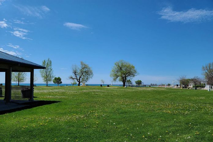 Victoria Park in Cobourg was empty when the Cobourg Police Service took this photo on May 24, 2020. Police say both the park and beach saw daytime visitors only, in small groups and adhering to public health guidelines, on the weekend.  (Photo: Cobourg Police Service)