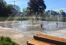 The splash pad at the Boys & Girls Clubs of Kawartha Lakes facility in Lindsay will be available to summer camp and child care program attendees, but will not be open for after-hours public use. (Photo: Boys & Girls Clubs of Kawartha Lakes / Facebook)