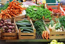 Vegetables at a farmers' msarket