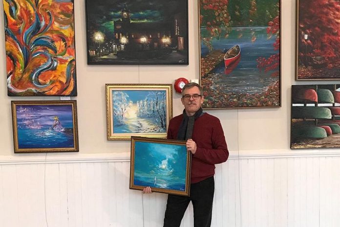 Although the COVID-19 pandemic means Aleks Goloborodko has no place to show his art, he's taking it in stride. "This makes space for me to create more pieces and to contact other places for my art," he says.  (Photo courtesy of Aleks Goloborodko)