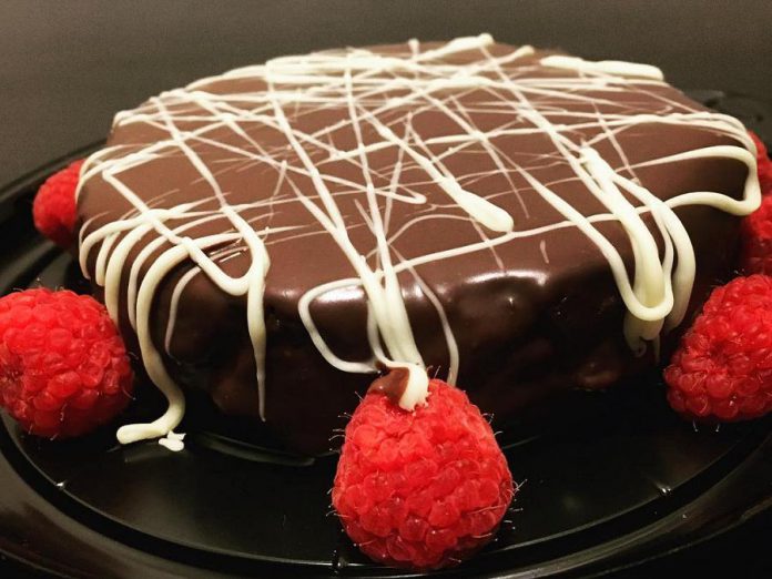 One of the most popular desserts from Maison du Chocolat Gourmet Bakery is the gluten-free chocolate ganache cake. Baker Leticia Cordova recommends serving it with vanilla ice cream. (Photo courtesy of Leticia Cordova)