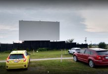 The Port Hope Drive-In will be opening for the season on June 12, 2020 but, due to public health restrictions during the COVID-19 pandemic, the drive-in will be operating at half its normal capacity and the concession stand will be closed. (Photo: Shaney Cannon / Google Maps)