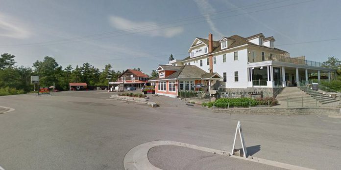 Burleigh Falls Inn and Suites, with adjacent businesses and parking lot, during quieter times. Since the partial lifting of COVID-19 restrictions, the inn's general manager Jennifer Craig says that the area has seen a huge increase of visitors, some of whom have been parking illegally, littering, and even defecating. After an incident on July 3, 2020, three visitors from the GTA were charged by police for intoxication and assault among other things.  She doesn't want to discourage visitors, but she wants them to show the proper respect to locals and to the environment. (Photo: Google Maps).