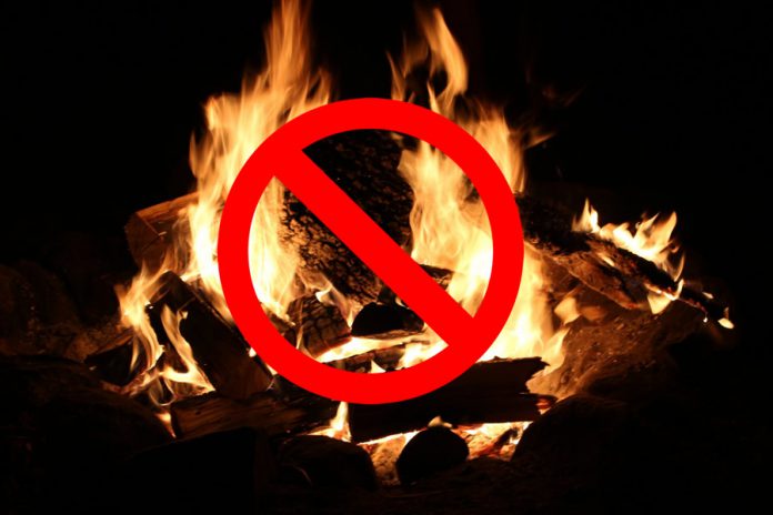 Open-air fire ban