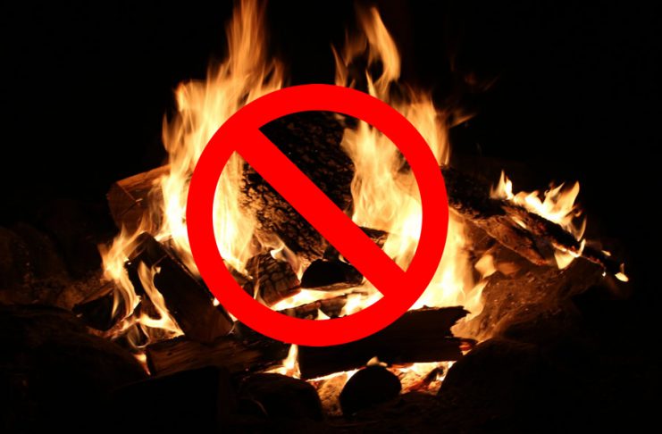 Open-air fire ban
