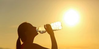Public health officials recommend you drink plenty of water during aheat warning, even if you don't feel thirsty, to decrease your risk of dehydration. Thirst is not a good indicator of dehydration. (Stock photo)