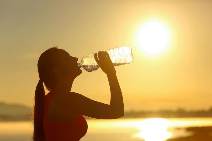 Public health officials recommend you drink plenty of water during aheat warning, even if you don't feel thirsty, to decrease your risk of dehydration. Thirst is not a good indicator of dehydration. (Stock photo)