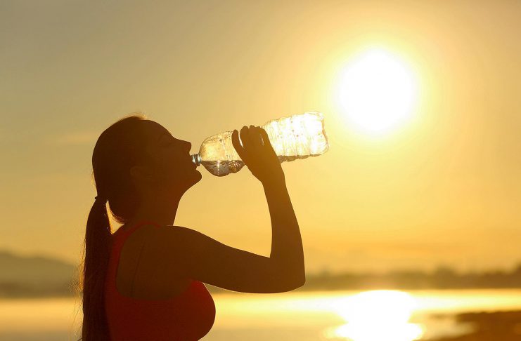 Public health officials recommend you drink plenty of water during aheat warning, even if you don't feel thirsty, to decrease your risk of dehydration. Thirst is not a good indicator of dehydration. (Stock photo)