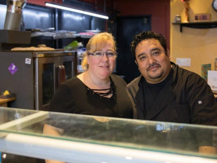 Kelly and Martin Carbajal opened La Mesita Restaurante in downtown Peterborough in November 2017, shortly after the couple married. When their restaurant was shut down to due the pandemic, the Carbajals gave back to the community by securing sought-after items such as flour, yeast, and toilet paper from their suppliers and delivering them to family, friends, and customers. Now they're partnering with next-door neighbour The Garnet on a joint patio that benefits both businesses. (Photo: Martin Carbajal / Facebook)