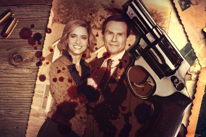 The second season of the Netflix true crime series Dirty John tells the story of socialite Betty Broderick (Amanda Peet), who hits a homicidal boiling point during a bitter divorce from her unfaithful husband (Christian Slater). Based on the headline-making crime, the series premieres on August 14, 2020. (Photo: Netflix)