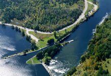 While camping is normally allowed at many lockstations along the Trent-Severn Waterway, it is currenlty prohibited at Otonabee (Lock 23, pictured), Douro (Lock 24), and Sawer Creek (Lock 25) along the Otonabee River between Peterborough and Lakefield due to ongoing infrastruture projects. At least two local residents have observed many tents set up at pull-off areas along County Road 32 (River Road), especially during the weekends, with visitors leaving garbage and publicly defecating in the area. (Photo: Parks Canada)