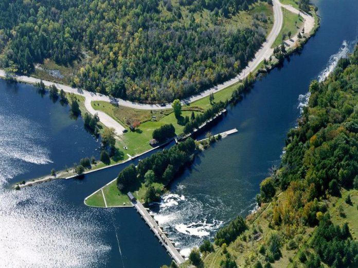 While camping is normally allowed at many lockstations along the Trent-Severn Waterway, it is currenlty prohibited at Otonabee (Lock 23, pictured), Douro (Lock 24), and Sawer Creek (Lock 25) along the Otonabee River between Peterborough and Lakefield due to ongoing infrastruture projects. At least two local residents have observed many tents set up at pull-off areas along County Road 32 (River Road), especially during the weekends, with visitors leaving garbage and publicly defecating in the area. (Photo: Parks Canada)