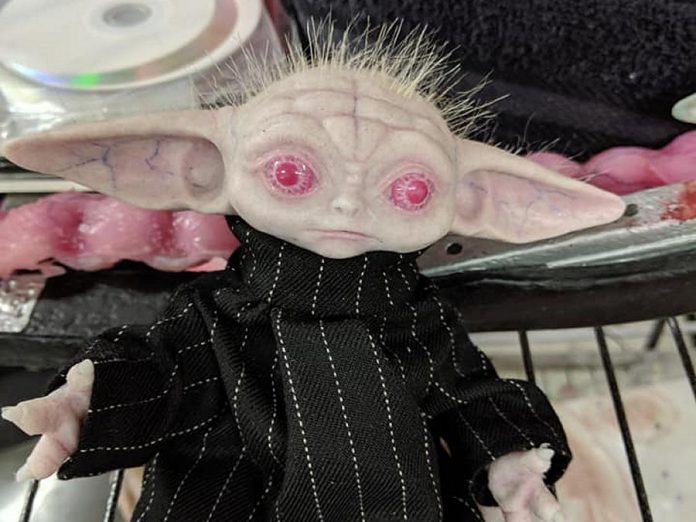 One of Rhonda Causton's Baby Yodas, which got her baby monster business rolling after the internet went wild over the character from Disney's 2019 Star Wars series "The Mandalorian". Rhonda is now focusing her efforts on more original and unique baby creatures. (Photo: Mandy Rose)