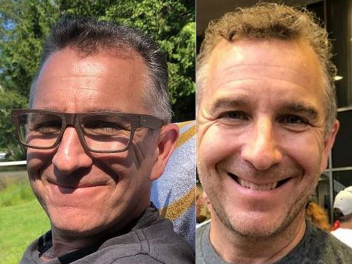 Two photos of 55-year-old Robert Smith of Scarborough, who had gone missing in the Minden area of Haliburton County on July 22, 2020. On July 26, police were called to the north end of Minden Lake where a resident had located a male body near their dock. Police have confirmed the body is that of Smith. (OPP-supplied photos)