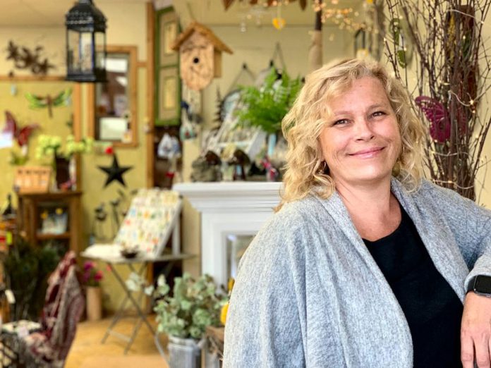 Michelle Gay is the owner of Garden Style Bridgenorth, a home and garden shop located in Sewlyn Township. Following her dream to own her own small business, she purchased the 20-year-old family-owned shop in 2018. Michelle has now reopened her doors and is welcoming her customers back into the store for a COVID-safe shopping experience. (Photo courtesy of Garden Style Bridgenorth)