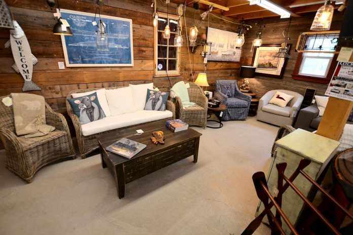 The largest country store in the Kawarthas, Lockside Trading Company in Young's Point is welcoming in-person shoppers back with a COVID-safe shopping experience. The store offers 7,000 square feet of cottage and country items including high-quality indoor and outdoor furniture, home decor, clothing, lighting, giftware, and more. (Photo courtesy of Lockside Trading Company)