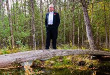 The Peterborough Singers, led by founder and conductor Syd Birrell (pictured), is reinventing its 2020-21 season as a "bridge year". The COVID-19 pandemic has forced the 100-voice choir to cancel its in-person concerts, so choir members are now coming together in small COVID-safe groups so they can continue to enjoy choral singing. Some of the performances may be released online, along with virtual choir performances such as the choir's version of the Simon & Garfunkel song "Bridge Over Trouble Water". (Photo: Jason Ryan)