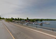 Chemong Shores Marina in Bridgenorth, which is adjacent to the James A. Gifford Causeway, has seen a large number of people this summer fishing from the bottom of the causeway beside, casting their lines between the large boats moored at the main pier. Not only can errant hooks snag on boat covers and cause damage, but owners are uncomfortable staying on their boats at night with so many people in close proximity. Several boat owners are no longer using the marina because of the issues, resulting in lost business for the marina. The anglers are also leaving their garbage behind. (Photo: Google Maps)