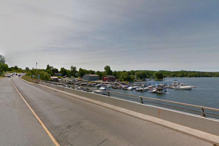 Chemong Shores Marina in Bridgenorth, which is adjacent to the James A. Gifford Causeway, has seen a large number of people this summer fishing from the bottom of the causeway beside, casting their lines between the large boats moored at the main pier. Not only can errant hooks snag on boat covers and cause damage, but owners are uncomfortable staying on their boats at night with so many people in close proximity. Several boat owners are no longer using the marina because of the issues, resulting in lost business for the marina. The anglers are also leaving their garbage behind. (Photo: Google Maps)