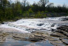 Healey Falls north of Campbellford in Trent Hills in Northumberland County. (Photo: Robert Taylor from Stirling, ON, Canada / CC BY (https://creativecommons.org/licenses/by/2.0))