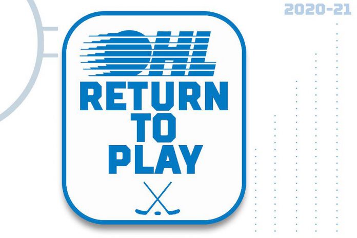 The OHL plans to resume 2020-21 regular season play on December 1, 2020, as long as it's safe to do so. (Graphic: OHL)