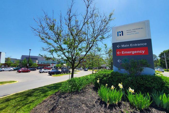 Ross Memorial Hospital is located at 10 Angeline Street North in Lindsay. (Photo courtesy of Ross Memorial Hospital)