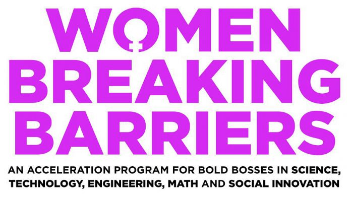 The Innovation Cluster's new "Women Breaking Barriers" business accelerator program will provide learning, growth, and financing opportunities for women-led startups with fewer than 10 employees, or for those who are just at the idea stage. (Graphic courtesy of Innovation Cluster - Peterborough and the Kawarthas)