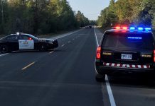 The OPP closed Highway 28 between Apsley and Paudash following an motorcycle accident on September 20, 2020. The driver, who lost control of his vehicle, was airlifted to a Toronto-area hospital with life-threatening injuries. (Photo: OPP)