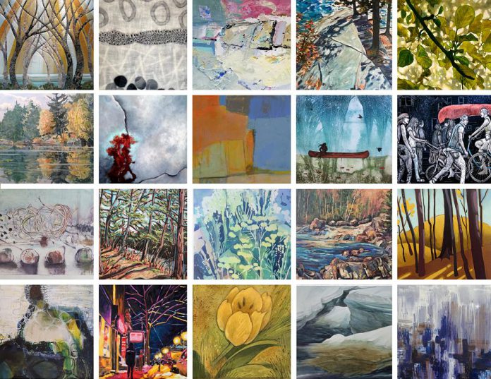 A preview of some of the artwork in the Art Gallery of Peterborough's  "It's All About ARTISTS!" online auction in support of local artists. (Photos courtesy of Art Gallery of Peterborough)