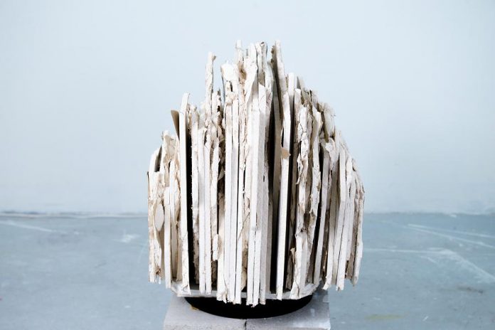 "Remodel" by Alexis Bulman is a series of sculptures made from drywall. (Photo courtesy of Artspace and the artist)