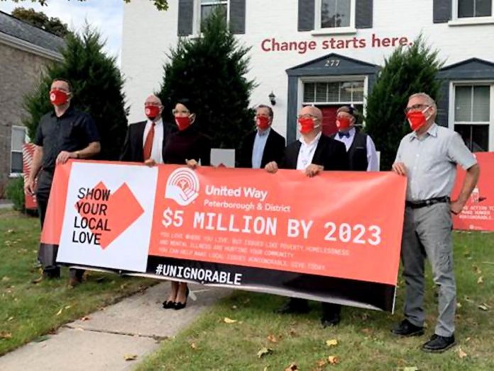 The United Way Peterborough and District announced its three-year campaign goal to raise $5 million on September 28, 2020. (Photo courtesy of United Way Peterborough and District)