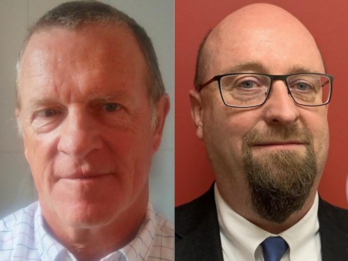 Jim Hendry is the new chair of the board of United Way Peterborough and District and Marcus Harvey is the 2020 United Way campaign chair. (Supplied photos)