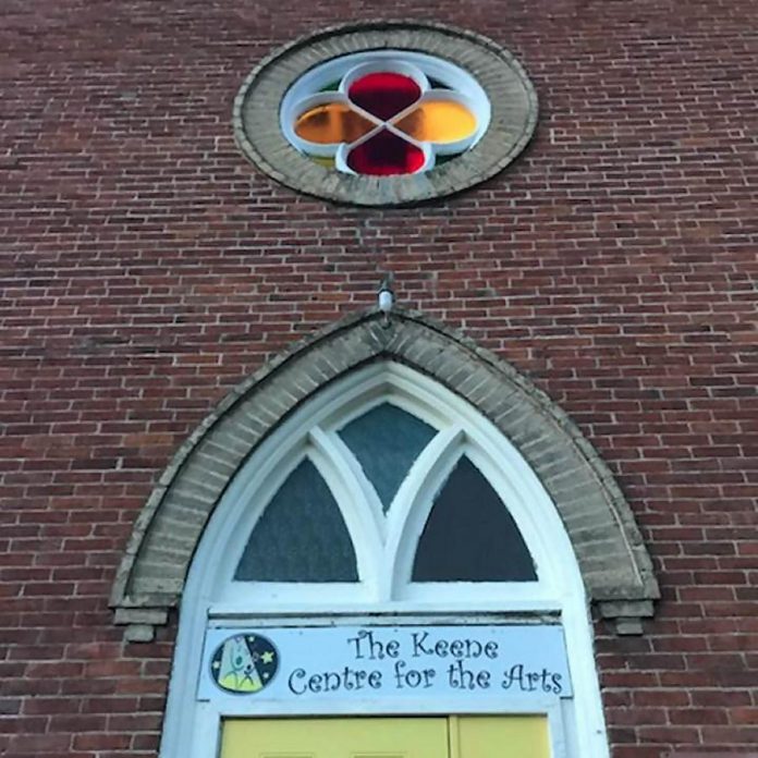 The Keene Centre for the Arts includes the MyIda Rose Theatre, a portmanteau of Ida Brown's mother's first name along with her own and a tribute to the unique rose window feature of the building. (Photo courtesy of The Keene Centre for the Arts)