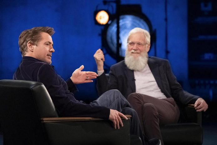 "My Next Guest Needs No Introduction With David Letterman" returns to Netflix on Wednesday, October 21st, featuring interviews with Robert Downey Jr. (pictured), Dave Chappelle, Kim Kardashian, and more. (Photo: Netflix)