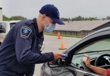 Peterborough's drive-through COVID-19 testing centre for people without symptoms will be located at Eastgate Memorial Park at 2150 Ashburnham Drive effective September 21, 2020. When visiting the testing centre, bring your Ontario Health Card and driver's license with you. (Photo courtesy of PRHC)